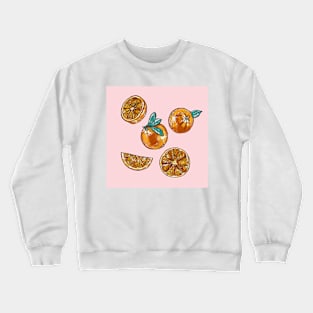 Watercolor Oranges Crewneck Sweatshirt